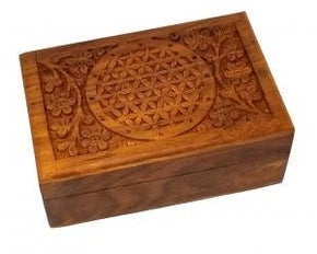 Flower of Life Wooden Carved